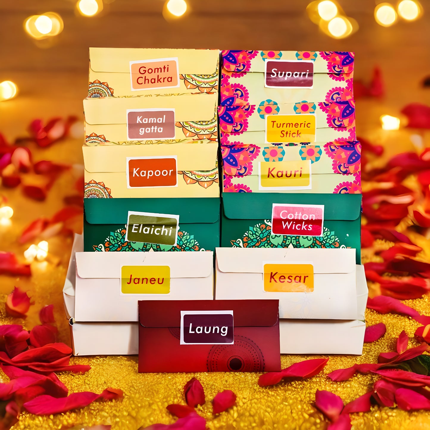 Stuti Traditional Pooja Box with Indian Art