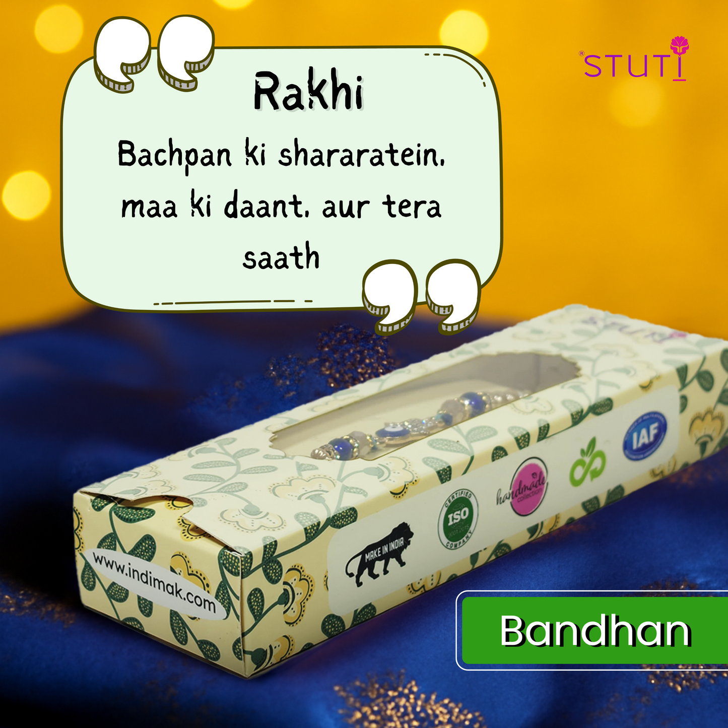 STUTI Rakhi Gift for Brother