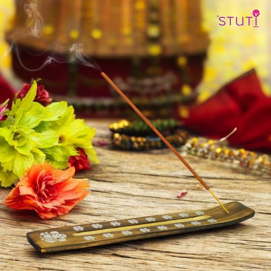 STUTI Premium Agarbatti for Pooja | Mogra Jasmine & Lavender Lilly (Pack of 2)