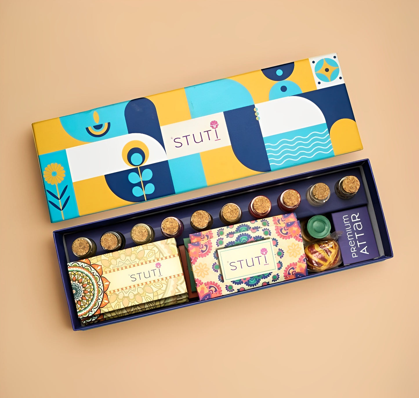 Stuti Traditional Pooja Box with Indian Art