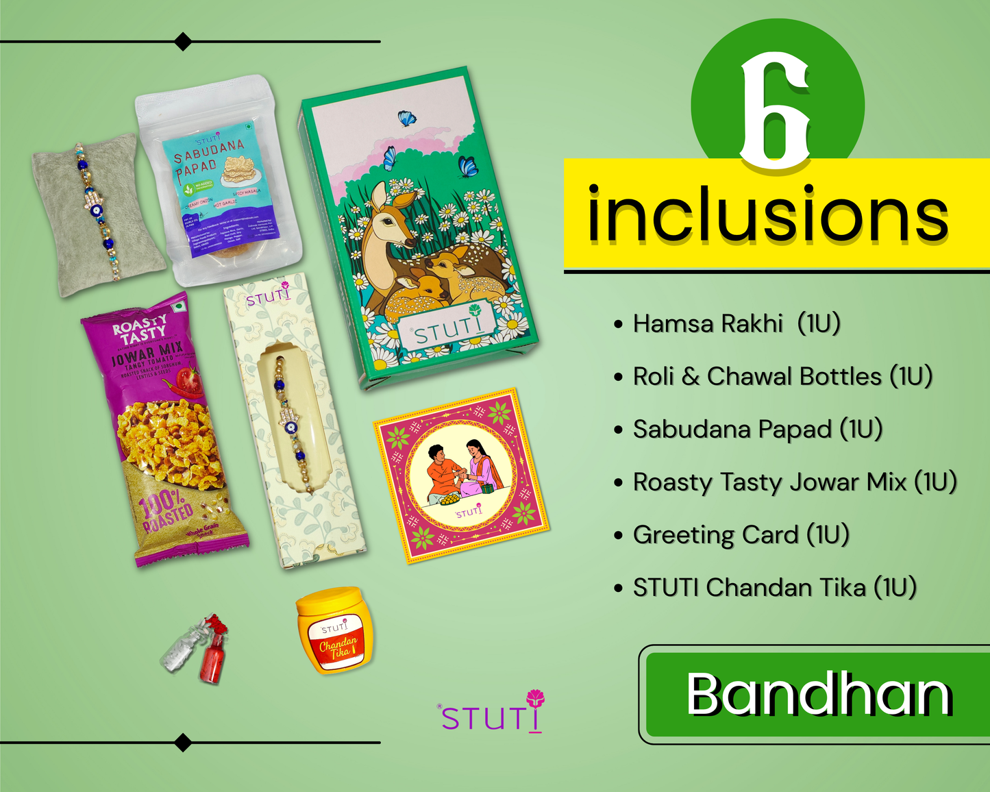 STUTI Rakhi Gift for Brother