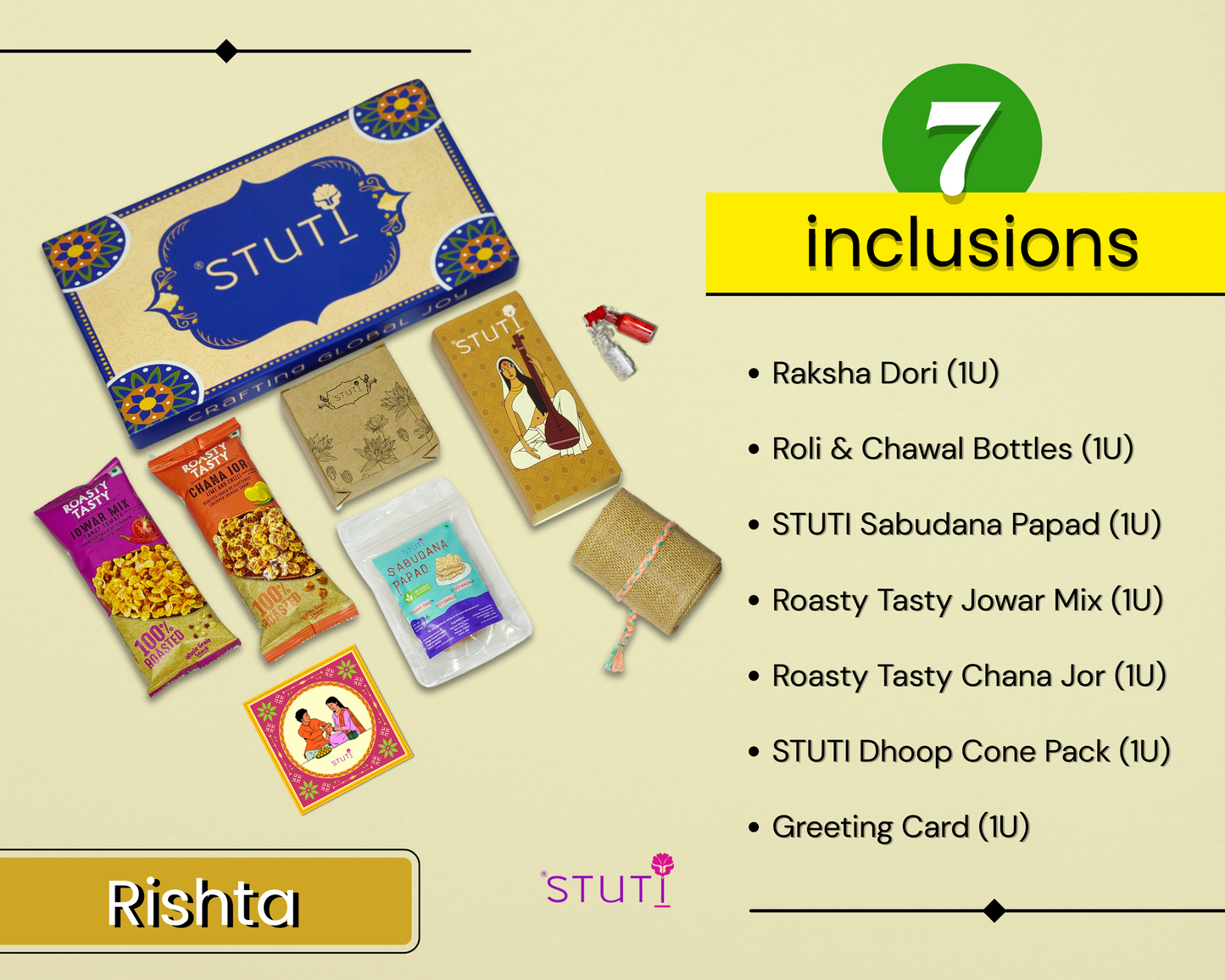 STUTI Rakhi Gift for Brother